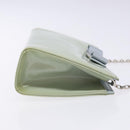 Salvatore Ferragamo Chain Vala Shoulder Bag Enamel Light Blue Silver Auth 138868-3