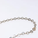 Salvatore Ferragamo Chain Vala Shoulder Bag Enamel Light Blue Silver Auth 138868-8