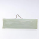 Salvatore Ferragamo Chain Vala Shoulder Bag Enamel Light Blue Silver Auth 138868-5