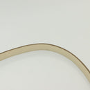 Salvatore Ferragamo Gancini Shoulder Bag Leather White Silver Auth 138871-14