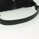 Salvatore Ferragamo Gancini Hand Bag Canvas Black Silver Auth 138872-7