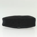 Salvatore Ferragamo Gancini Hand Bag Canvas Black Silver Auth 138872-5