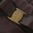 Salvatore Ferragamo Vala Hand Bag Nylon Enamel 2way Purple Silver Auth 138874-16