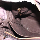 Salvatore Ferragamo Vala Hand Bag Nylon Enamel 2way Purple Silver Auth 138874-20