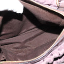 Salvatore Ferragamo Vala Hand Bag Nylon Enamel 2way Purple Silver Auth 138874-21