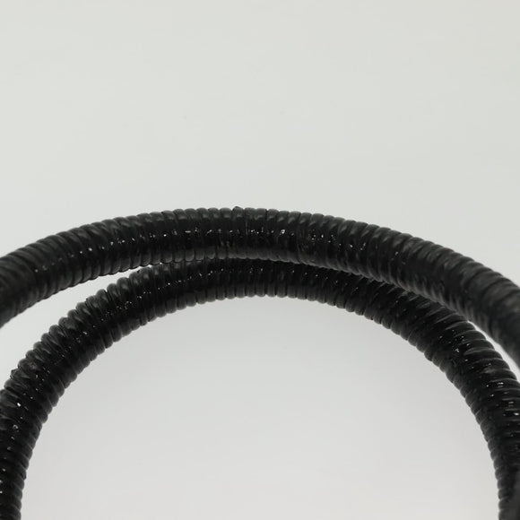 Salvatore Ferragamo Gancini Hand Bag Rattan Black Gold Auth 138876A