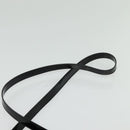Salvatore Ferragamo Gancini Hand Bag Enamel 2way Black Gold Auth 138879-10