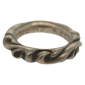 Chrome Hearts Scroll Band Ring Ag925 Silver Auth 138890M