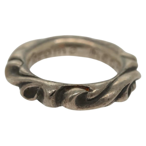 Chrome Hearts Scroll Band Ring Ag925 Silver Auth 138890M
