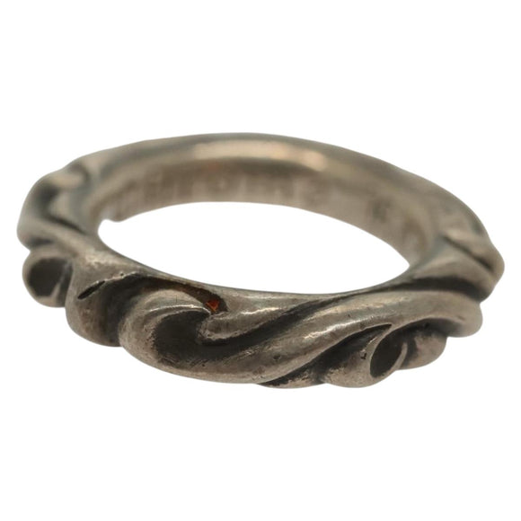 Chrome Hearts Scroll Band Ring Ag925 Silver Auth 138890M