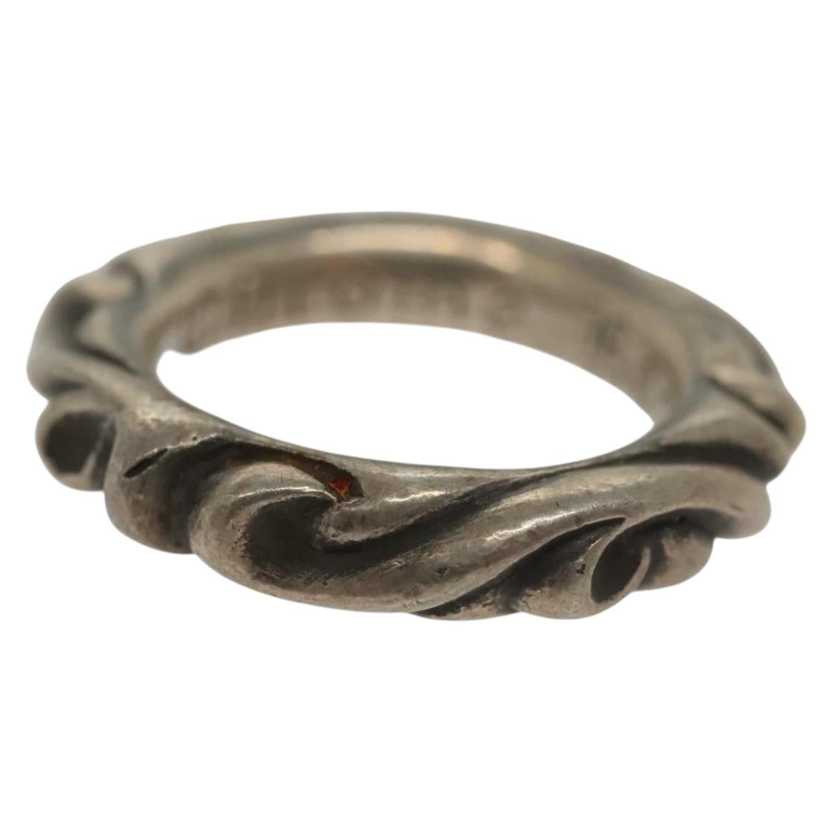 【ヤマト】CHROME HEARTS SCROLL BAND RING Chrome Hearts Scroll Band Ring Ag925 Silver Auth 138890M | Brand