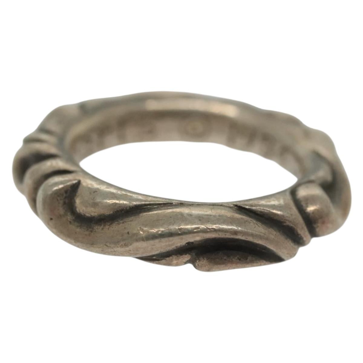 Chrome Hearts Scroll Band Ring Ag925 Silver Auth 138890M | Brand