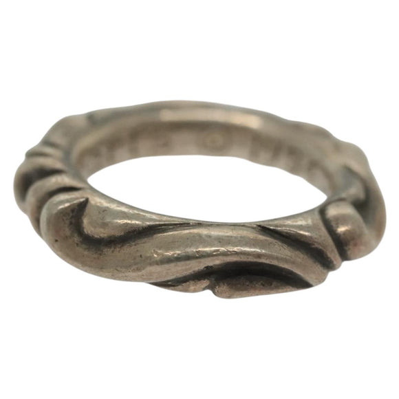 Chrome Hearts Scroll Band Ring Ag925 Silver Auth 138890M