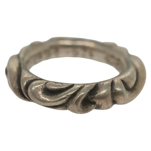 Chrome Hearts Scroll Band Ring Ag925 Silver Auth 138890M