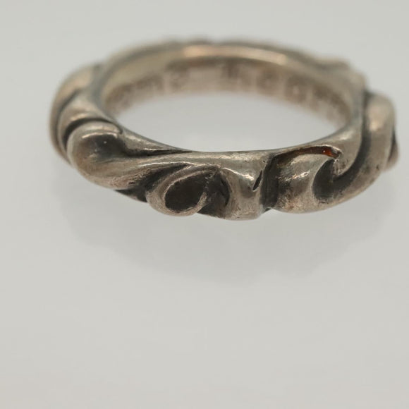 Chrome Hearts Scroll Band Ring Ag925 Silver Auth 138890M