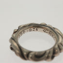 Chrome Hearts Scroll Band Ring Ag925 Silver Auth 138890M-9