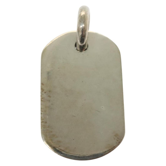 Chrome Hearts Raised Dagger Dog Tag Necklace Ag925 Silver Auth 138893M