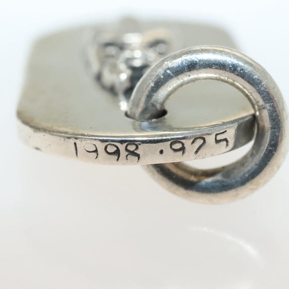 Chrome Hearts Raised Dagger Dog Tag Necklace Ag925 Silver Auth 138893M