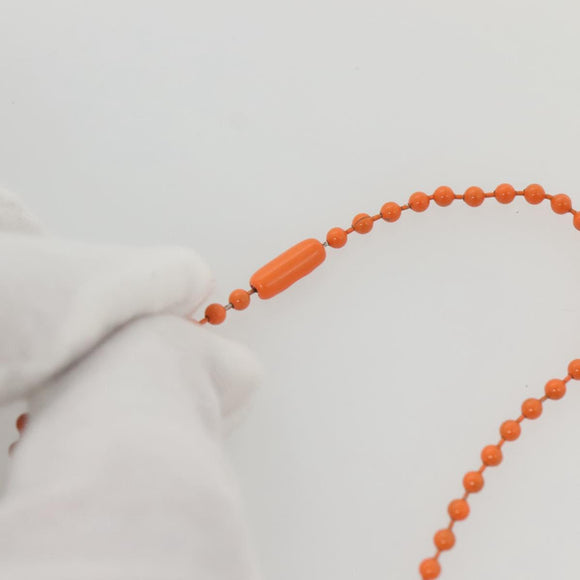 Chrome Hearts Necklace Rubber Orange Auth 138899M