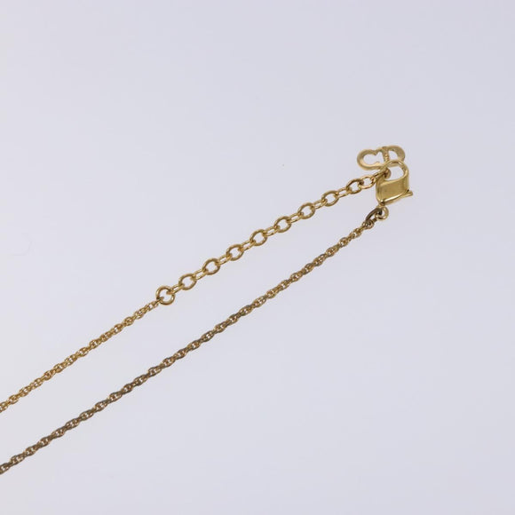 Christian Dior Necklace metal Gold Auth 138901