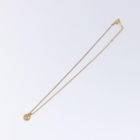 Christian Dior Necklace metal Gold Auth 138901