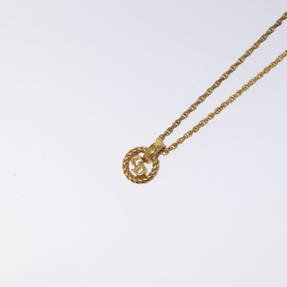 Christian Dior Necklace metal Gold Auth 138901