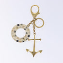 LOUIS VUITTON Porte Cles Marina Charm plastic Gold M66141 LV Auth 138908V-2