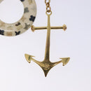 LOUIS VUITTON Porte Cles Marina Charm plastic Gold M66141 LV Auth 138908V-6