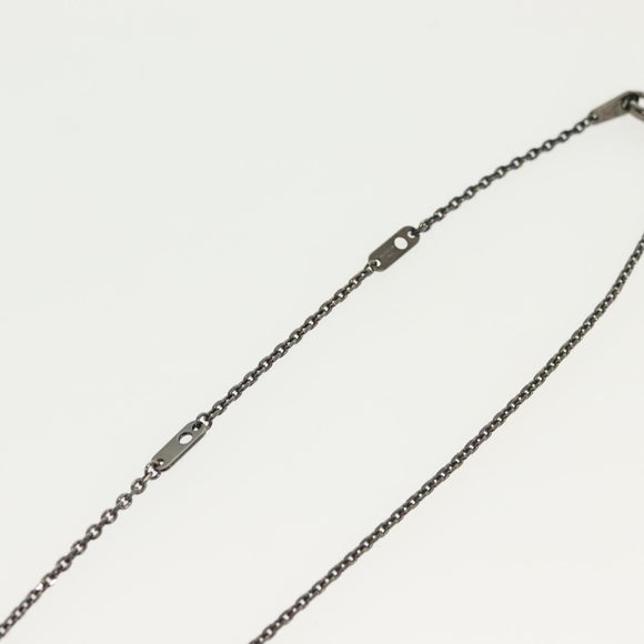 LOUIS VUITTON Pendant Vivienne Necklace metal Gunmetal M00831 LV Auth 138910