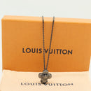 LOUIS VUITTON Pendant Vivienne Necklace metal Gunmetal M00831 LV Auth 138910-12