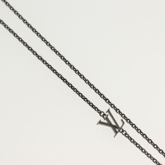 LOUIS VUITTON Pendant Vivienne Necklace metal Gunmetal M00831 LV Auth 138910