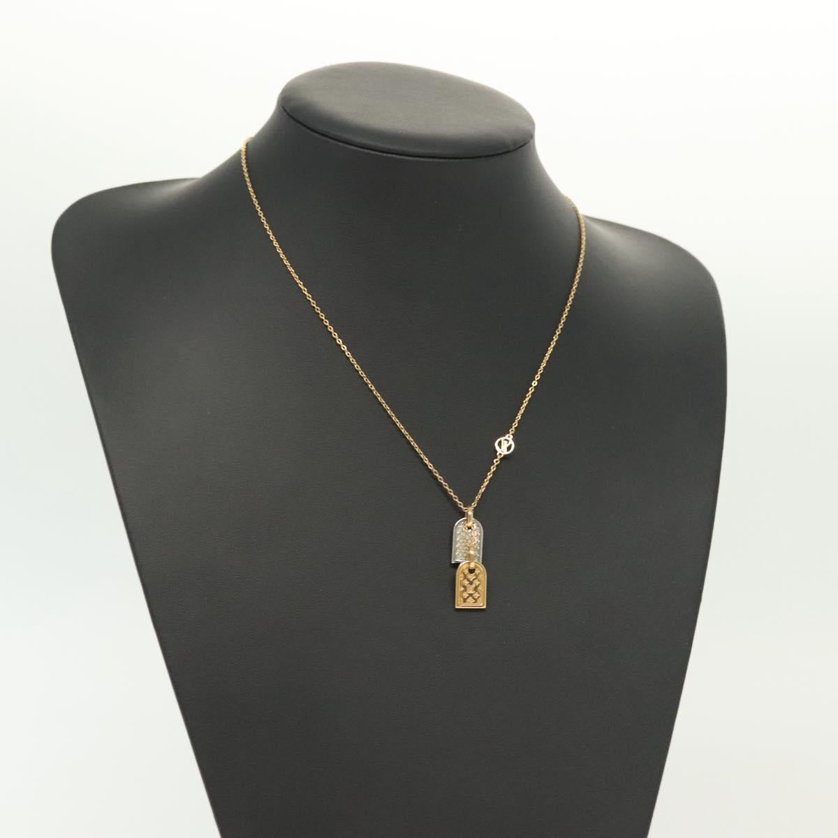 LOUIS VUITTON Nanogram Collier Precious Necklace metal Gold M00599