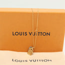 LOUIS VUITTON Nanogram Collier Precious Necklace metal Gold M00599 Auth 138911-12