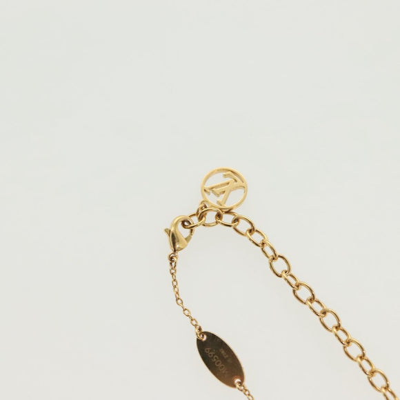 LOUIS VUITTON Nanogram Collier Precious Necklace metal Gold M00599 Auth 138911