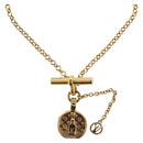 LOUIS VUITTON Collier LV Tribute Necklace metal Gold M00569 LV Auth 138912-1