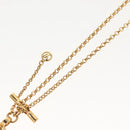 LOUIS VUITTON Collier LV Tribute Necklace metal Gold M00569 LV Auth 138912-13