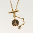 LOUIS VUITTON Collier LV Tribute Necklace metal Gold M00569 LV Auth 138912-3