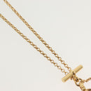 LOUIS VUITTON Collier LV Tribute Necklace metal Gold M00569 LV Auth 138912-4