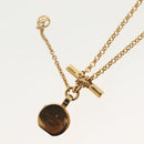 LOUIS VUITTON Collier LV Tribute Necklace metal Gold M00569 LV Auth 138912-9