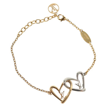 LOUIS VUITTON Brassle Heart Falling in Love Bracelet metal M00466 LV Auth 138914
