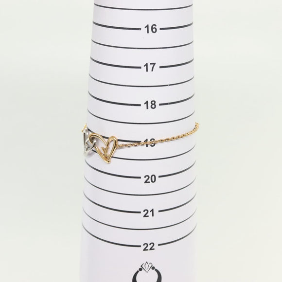 LOUIS VUITTON Brassle Heart Falling in Love Bracelet metal M00466 LV Auth 138914