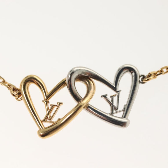 LOUIS VUITTON Brassle Heart Falling in Love Bracelet metal M00466 LV Auth 138914
