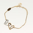 LOUIS VUITTON Brassle Heart Falling in Love Bracelet metal M00466 LV Auth 138914-6