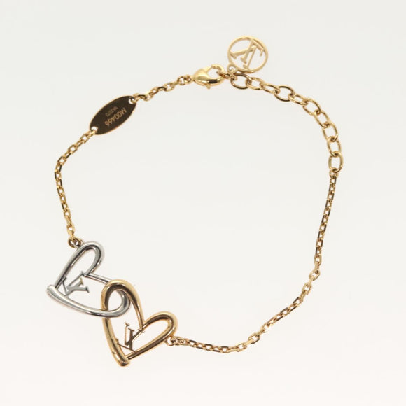 LOUIS VUITTON Brassle Heart Falling in Love Bracelet metal M00466 LV Auth 138914