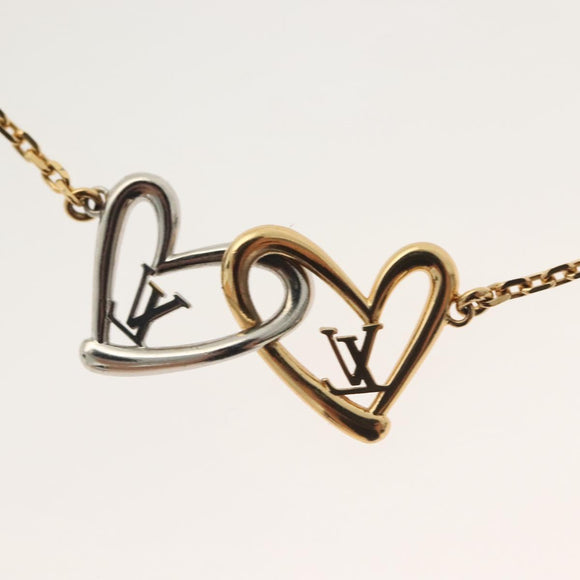 LOUIS VUITTON Brassle Heart Falling in Love Bracelet metal M00466 LV Auth 138914