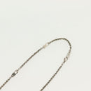 LOUIS VUITTON DJ Vocabulary Necklace metal Silver M69458 LV Auth 138915-16