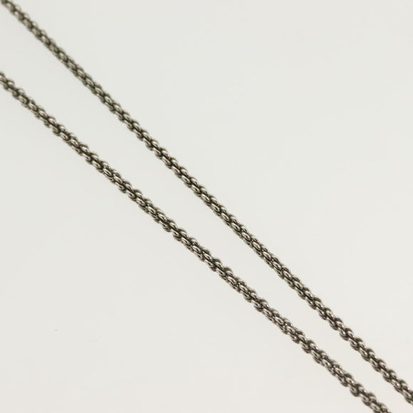 LOUIS VUITTON DJ Vocabulary Necklace metal Silver M69458 LV Auth 138915