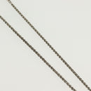 LOUIS VUITTON DJ Vocabulary Necklace metal Silver M69458 LV Auth 138915-6