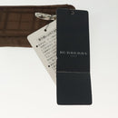BURBERRY Golf Ball Case Nylon Brown Silver Auth 138917-18