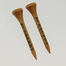 BURBERRY Golf Ball Case Nylon Brown Silver Auth 138917-19